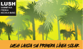 anuncio de los protectores solares naturales de Lush