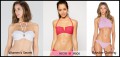 mujeres con bikinis de ganchillo de diferentes marcas