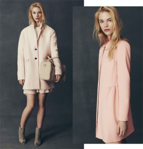 Abrigo rosa, tendencia 2014