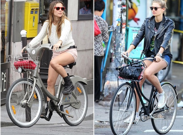 Montar en bicicleta está de moda