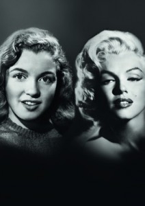 Norma Jean maquillada como Marilyn Monroe 