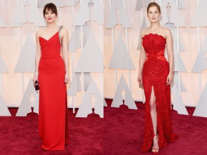 Famosas de rojo en los Premios Oscar 2015 