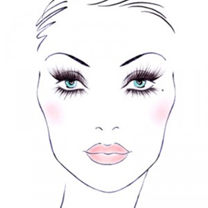dibujo de maquillaje de ojos de Max Factor 