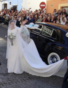 Eva González vestida de novia