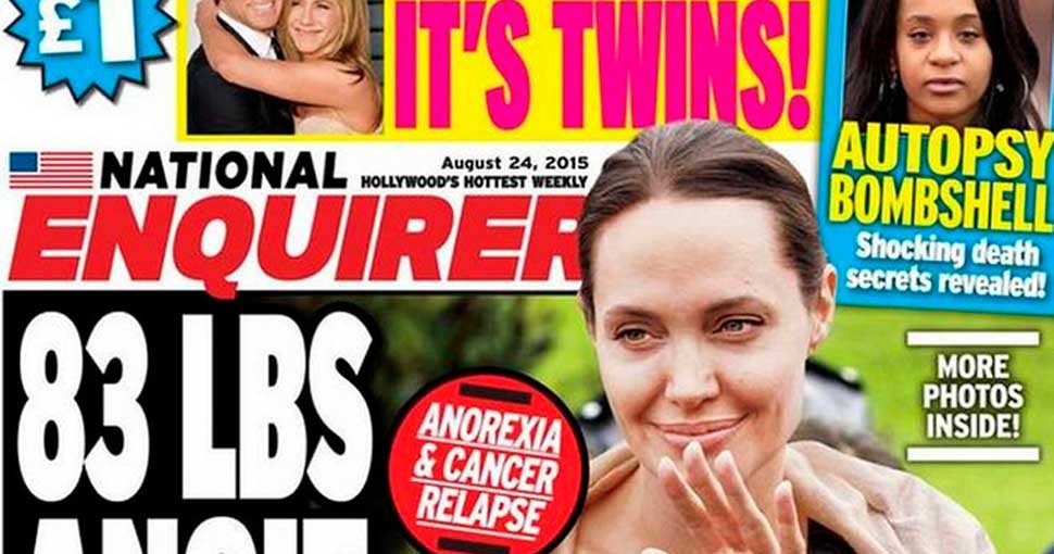 Angelina Jolie, rumores  de anorexia…
