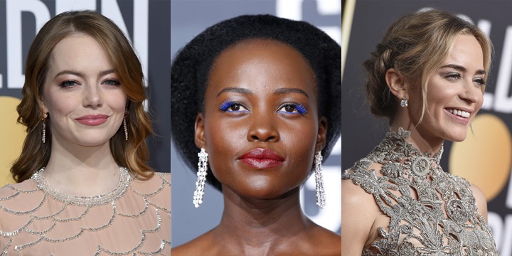 Globos de Oro 2019, los mejores peinados y maquillajes